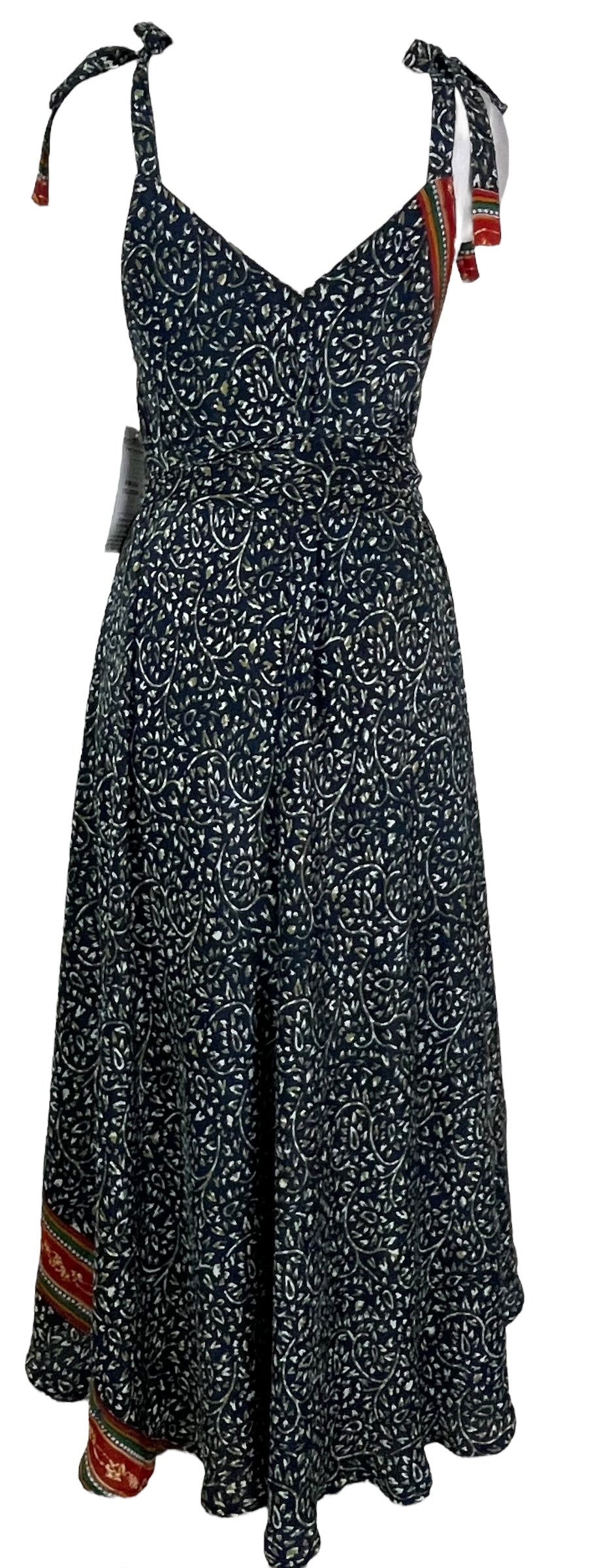 PRC7685 Avatar Pure Silk Maxi Dress with Belt - Velora