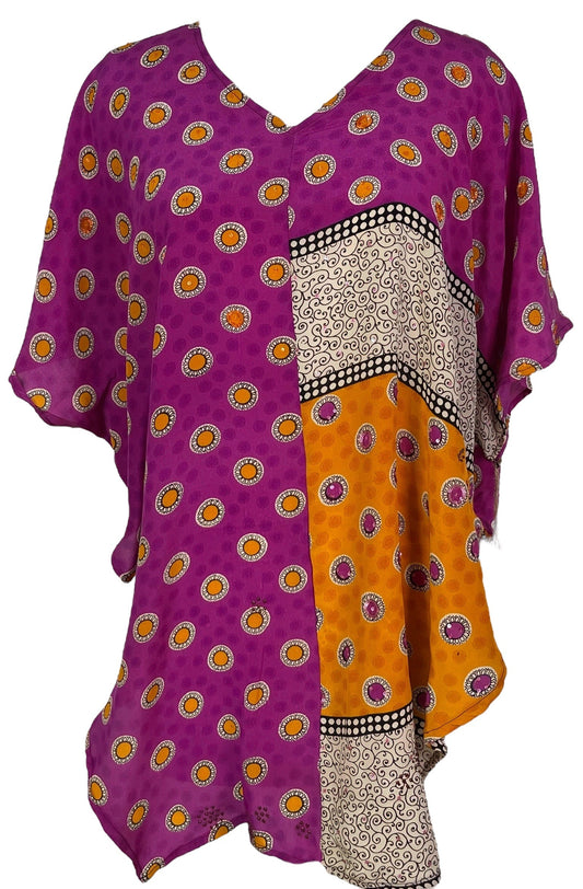 PRC6976 Avatar Pure Silk Waterfall Top - Velora