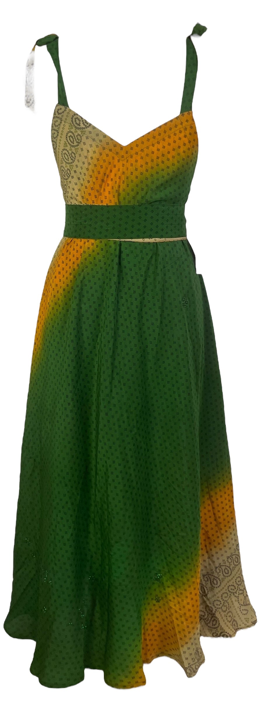 PRC7667 Avatar Pure Silk Maxi Dress with Belt - Velora