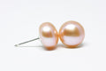 Pink Pearl Stud Earrings 10mm - Velora Luxury Fashion