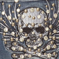 Platinum Plush Women's Rhinestone Skull & Bones Bootcut Jeans - Velora Luxury Fashion
