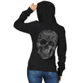 Platinum Plush Women's Skull Full Zip Hoodie - Velora Luxury Fashion