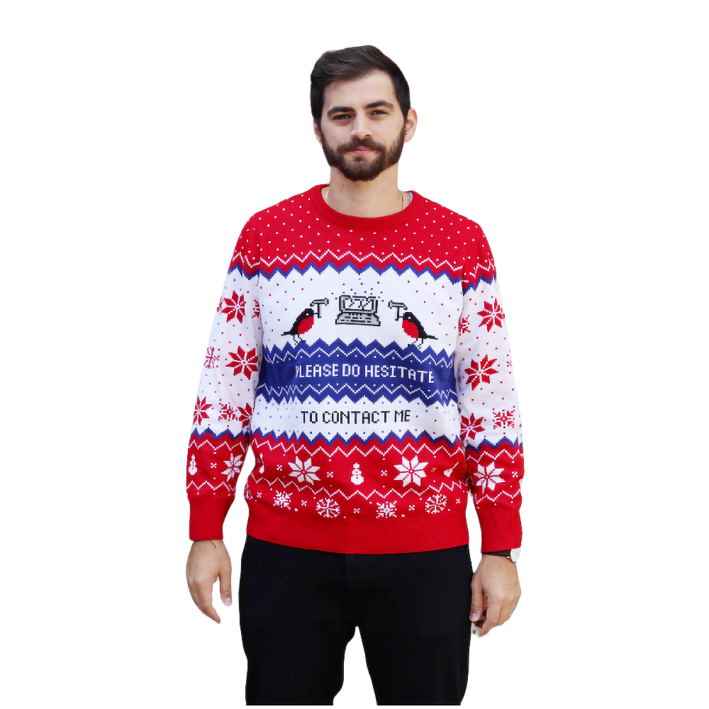 Please Do Hesitate To Contact Me Sweater - Velora Luxury Fashion