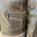 Plonge Leathers Women's Snap Collar Lamb Leather Jacket - Velora Luxury Fashion