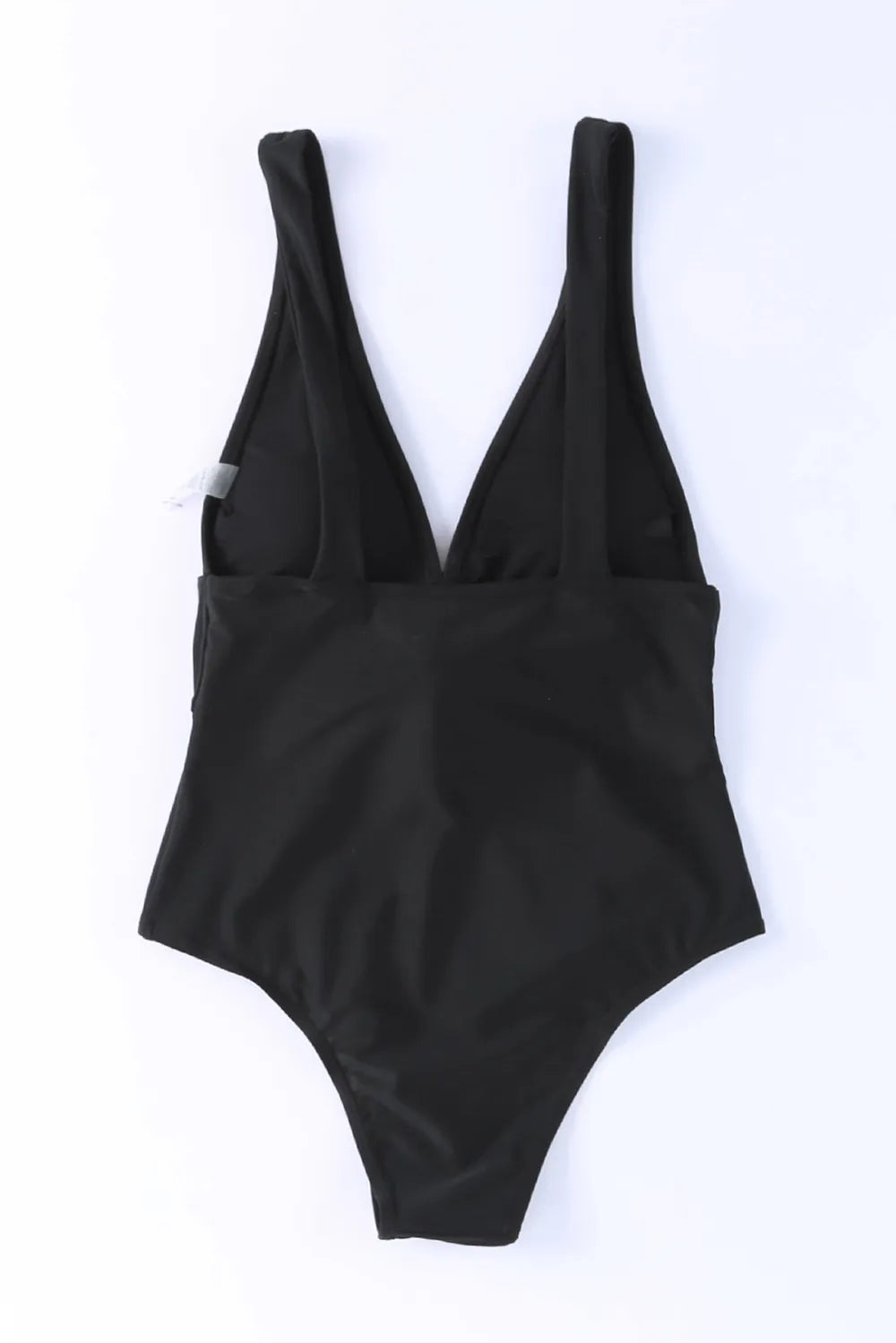 Plunge Wide Strap One-Piece Swimwear - Velora Luxury Fashion
