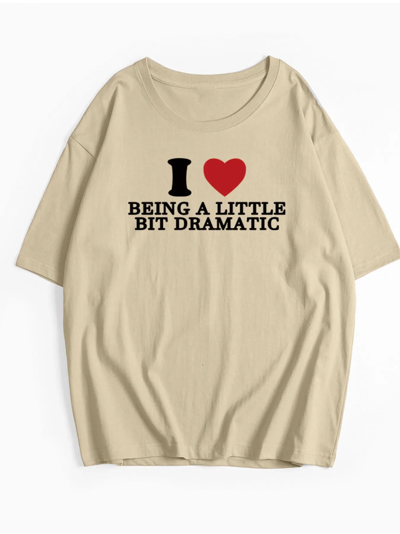 Plus Size Letter Graphic Round Neck Short Sleeve T-Shirt - Velora Luxury Fashion