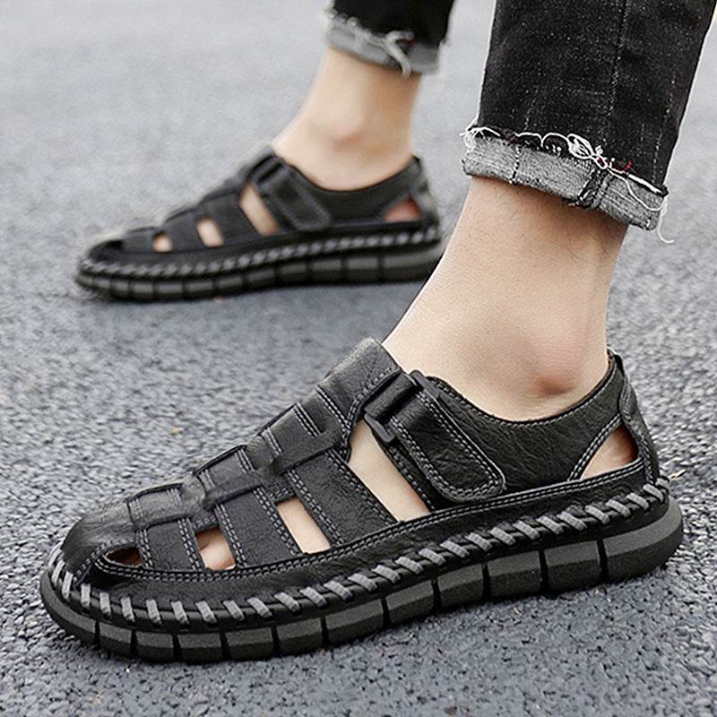 Plus Size Men's Beach Sandals Retro Hollow Out EX-STOCK Canada