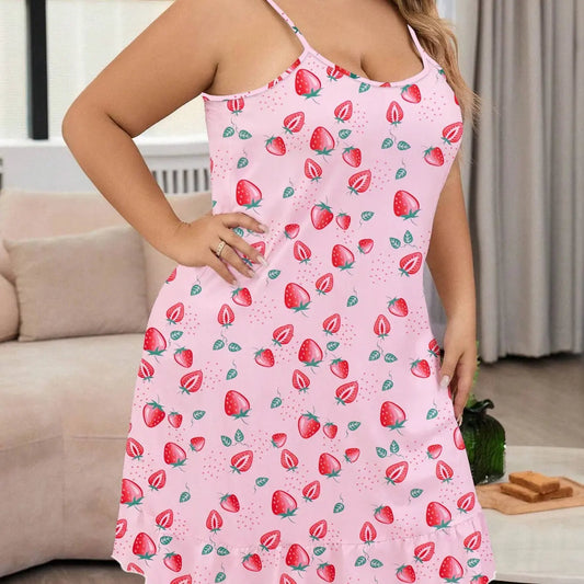 Plus Size Pajamas For Women Round Neck Thin EX-STOCK Canada