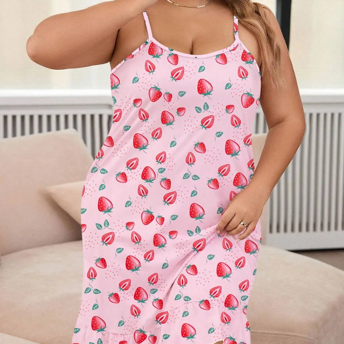 Plus Size Pajamas For Women Round Neck Thin EX-STOCK Canada