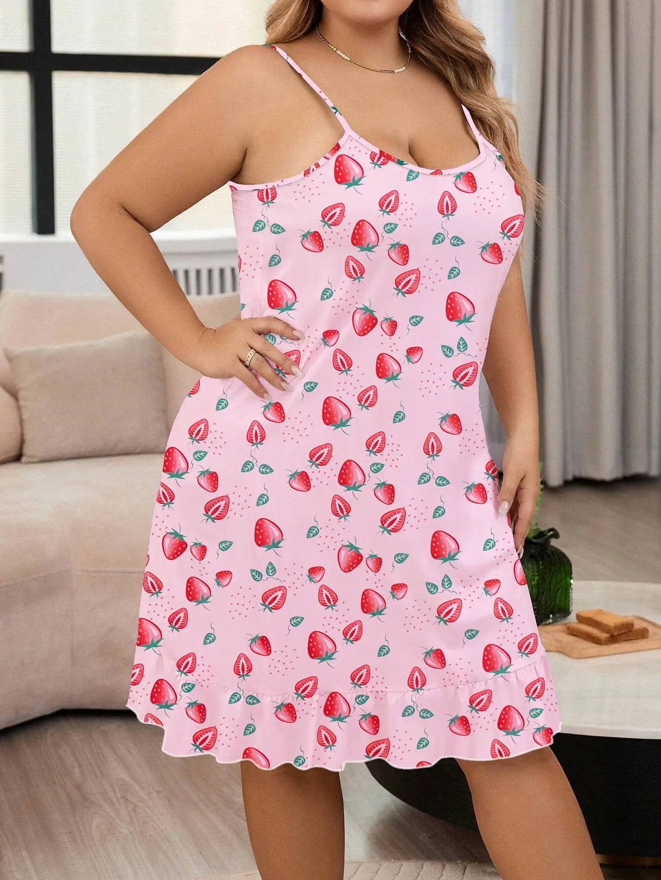 Plus Size Pajamas For Women Round Neck Thin EX-STOCK Canada