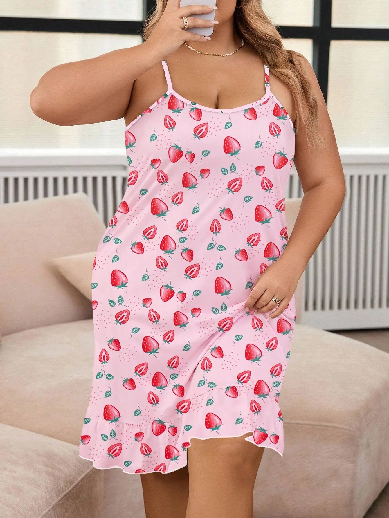 Plus Size Pajamas For Women Round Neck Thin EX-STOCK Canada