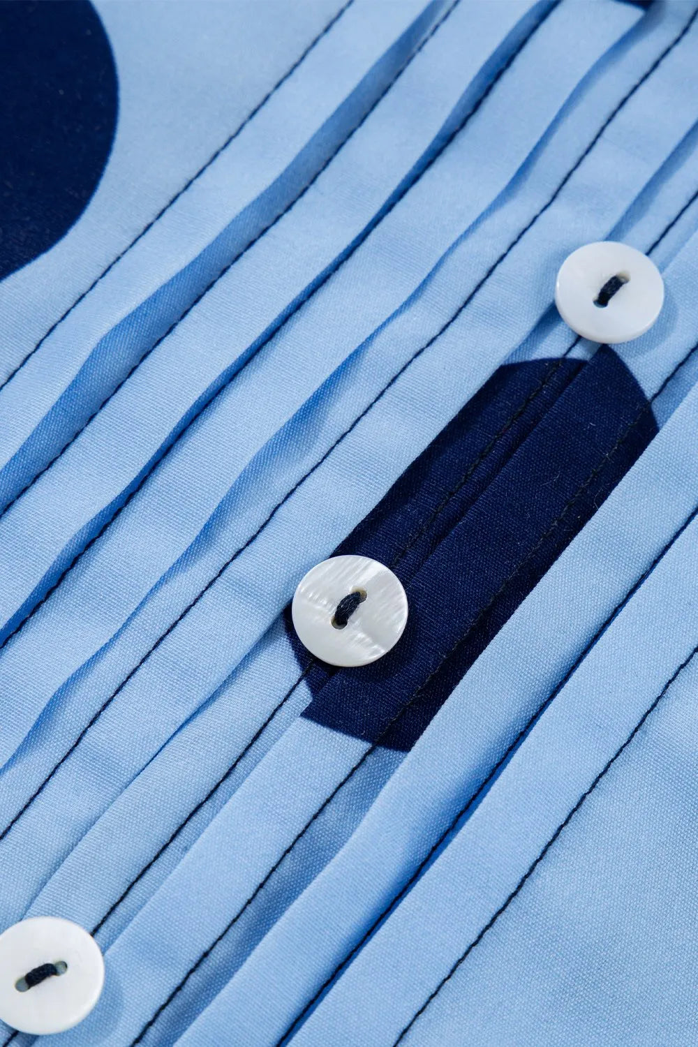 Polka Dot Print Ruffled Short Sleeve Buttoned Collared Blouse - Velora Luxury Fashion