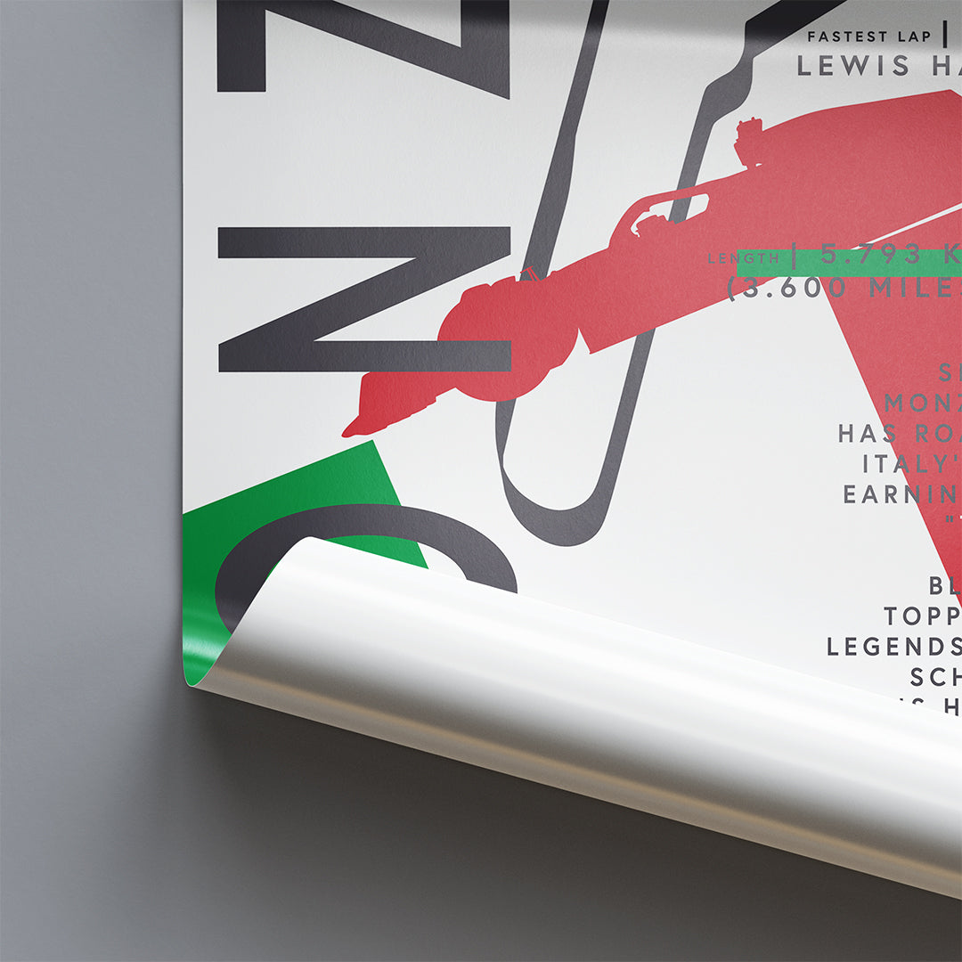Monza F1 Grand Prix Temple of Speed Poster - Velora