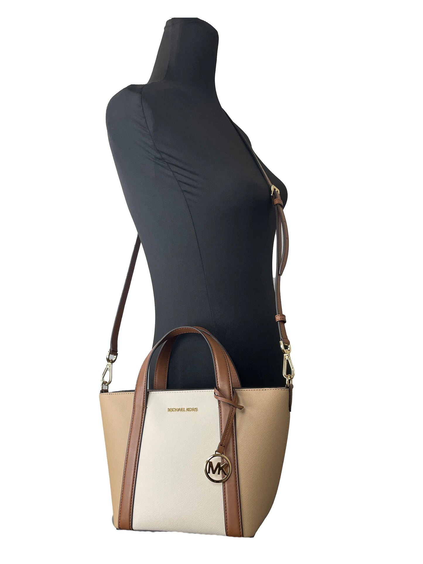 Pratt Leather Canvas Crossbody by Michael Kors - Velora Luxury Fashion