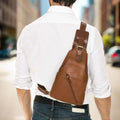 Premium Handcrafted Leather Sling Bag | Backpack | Crossbody Messenger Bag - Velora Luxury Fashion
