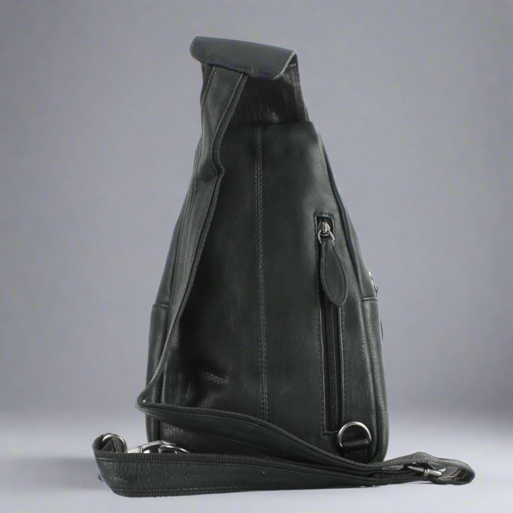 Premium Handcrafted Leather Sling Bag | Backpack | Crossbody Messenger Bag - Velora Luxury Fashion