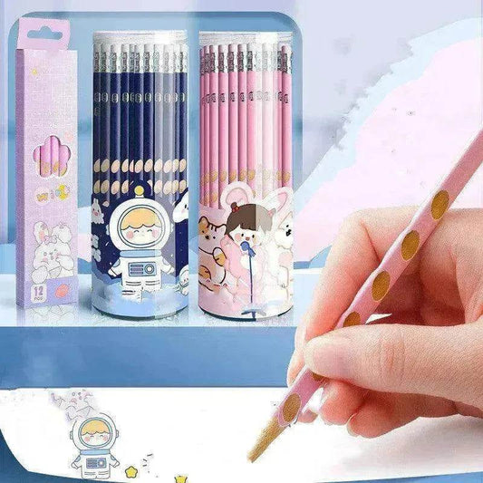 Primary School Students Use Hole-shaped Pencils To Correct Their Grip - Velora