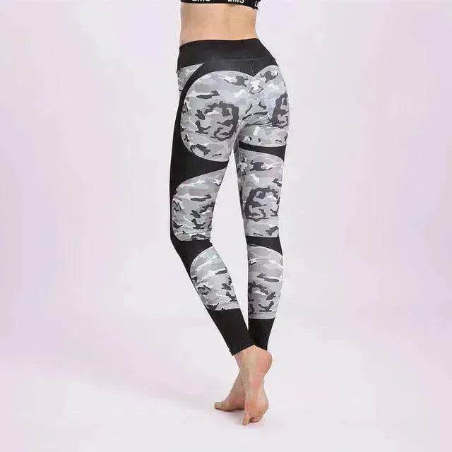 Print patchwork yoga leggings - Velora