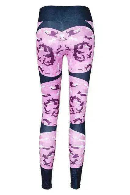 Print patchwork yoga leggings - Velora