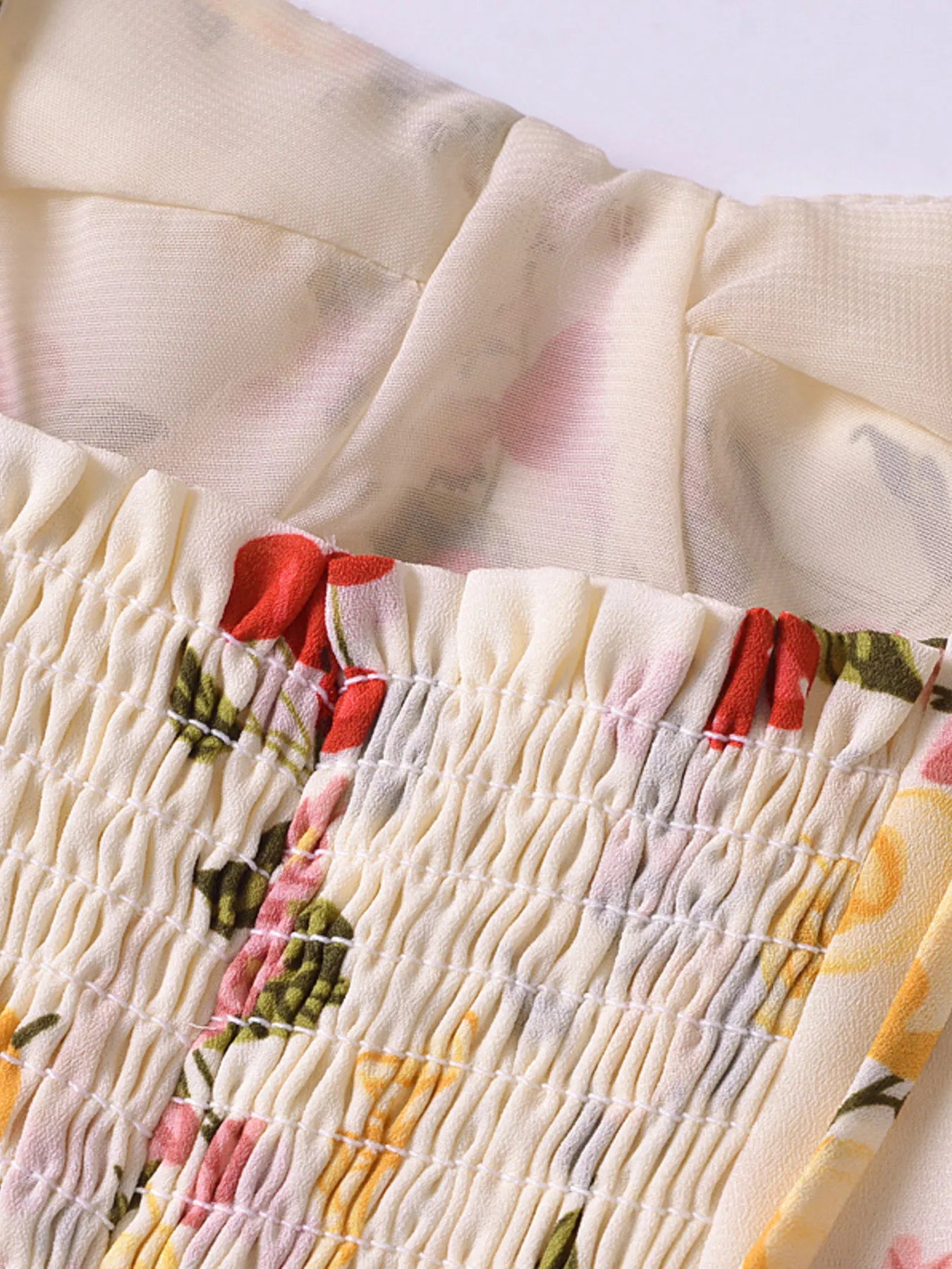 Printed Smocked Cami Top - Velora Luxury Fashion