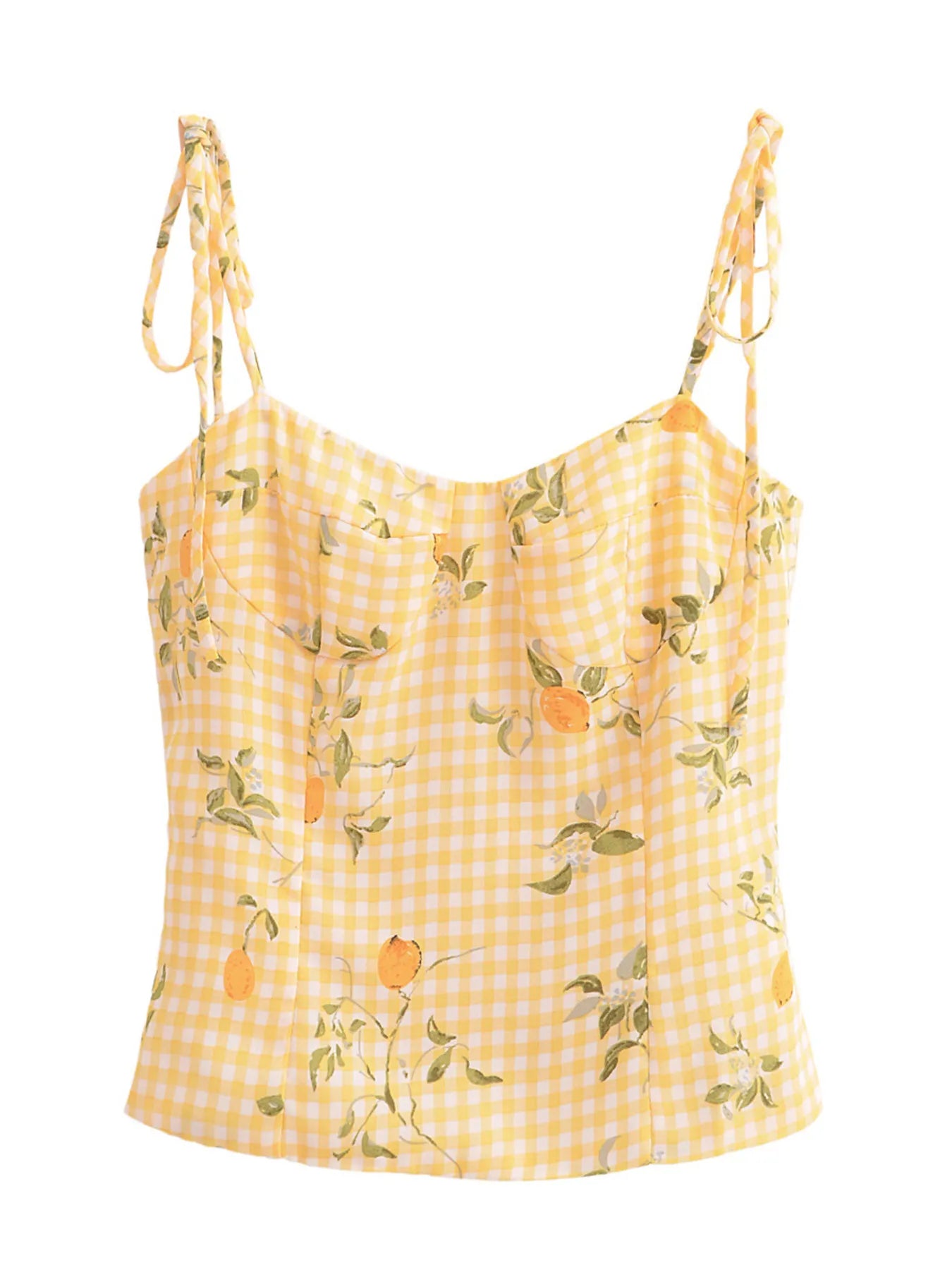 Printed Smocked Cami Top - Velora Luxury Fashion