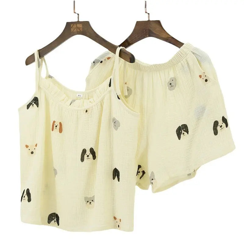 Pure Cotton Double-layer Gauze Pajamas For Women EX-STOCK Canada