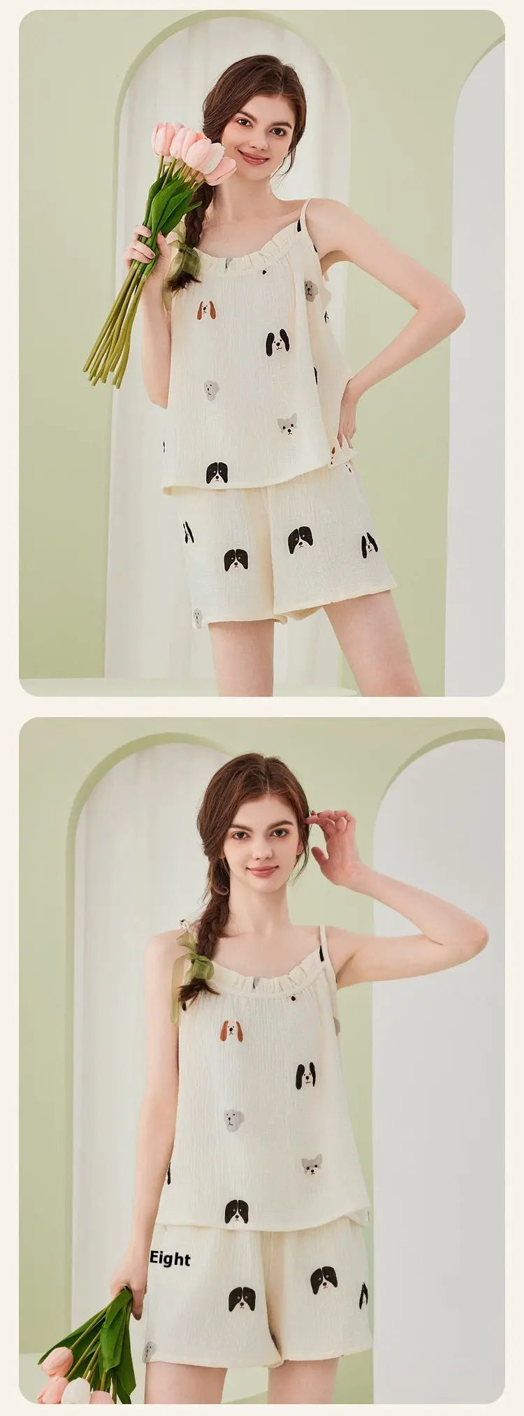 Pure Cotton Double-layer Gauze Pajamas For Women EX-STOCK Canada