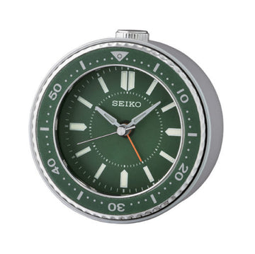 SEIKO Desk Alarm Clock Green | QHE184M