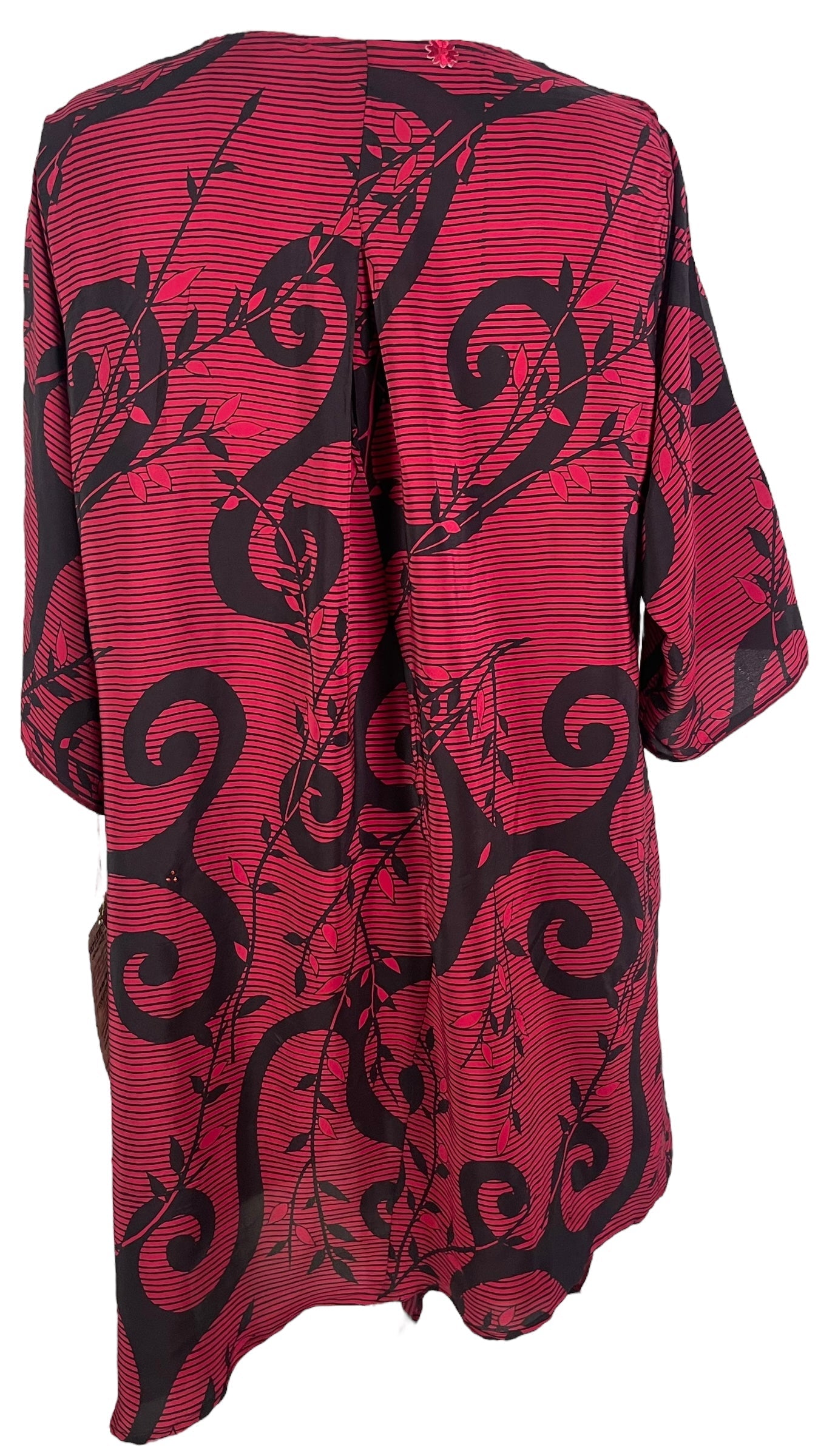 PRC6544 Avatar Pure Silk Self Pocket Tunic Dress - Velora