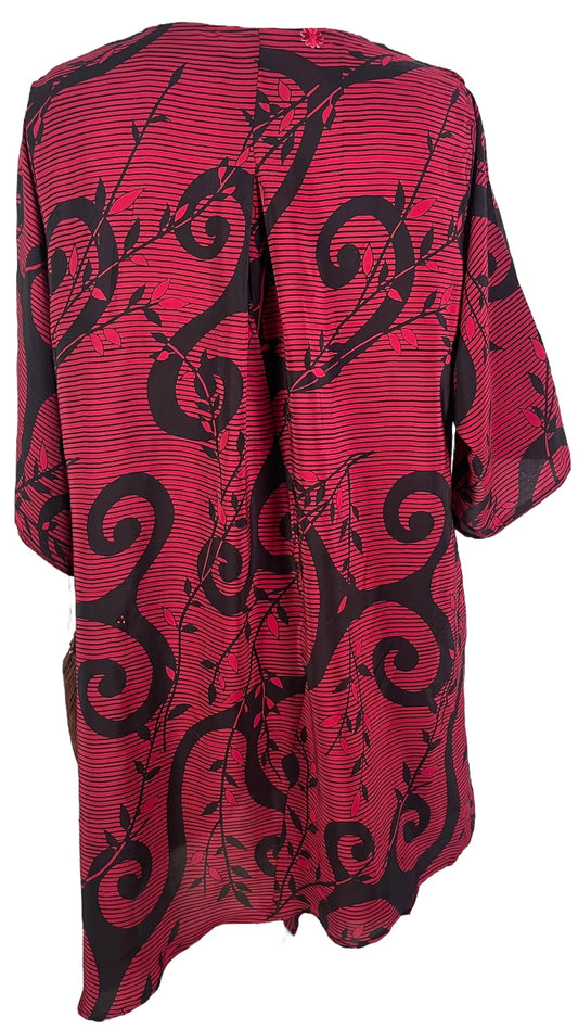 PRC6544 Avatar Pure Silk Self Pocket Tunic Dress - Velora
