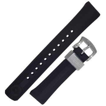 SEIKO Rubber Strap Black OEM 20 mm | R03E011J0