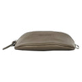 RB1015AQ | Marsupio con tracolla removibile in Vera Pelle Made in Italy. Attacchi con moschettoni in metallo Nickel Lucido - Colore Taupe - Dimensioni: 24 x 14 x 7 - Velora Luxury Fashion