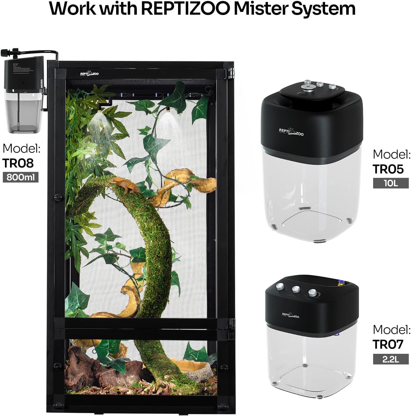 REPTIZOO 0.8L Mini Portable Reptile Mister 800ML #TR08 - Velora Luxury Fashion
