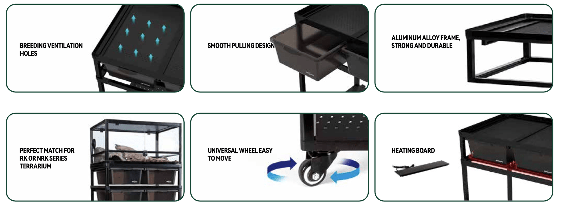 REPTIZOO Aluminum Stackable Breeding Rack (Included Heat Mats for 6 layers) - Velora Luxury Fashion