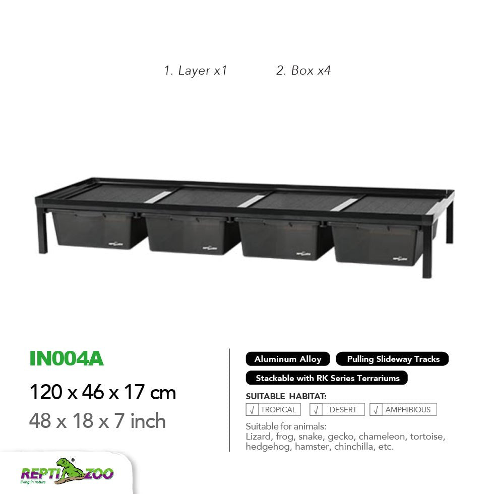 REPTIZOO Aluminum Stackable Breeding Rack (Included Heat Mats for 6 layers) - Velora Luxury Fashion