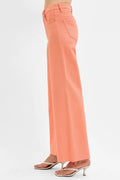 RISEN Full Size Tummy Control High Rise Wide Leg Palazzo Jeans Plus Size - Velora Luxury Fashion