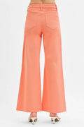 RISEN Full Size Tummy Control High Rise Wide Leg Palazzo Jeans Plus Size - Velora Luxury Fashion
