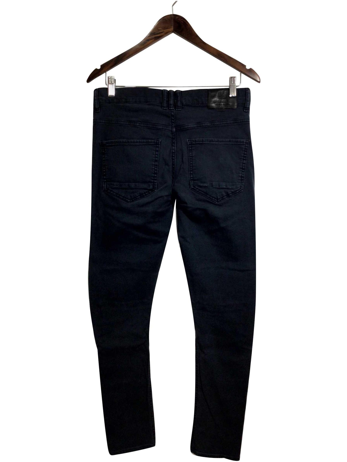 RIVER ISLAND Regular fit Straight-legged Jeans in Black - 30x32 - Velora