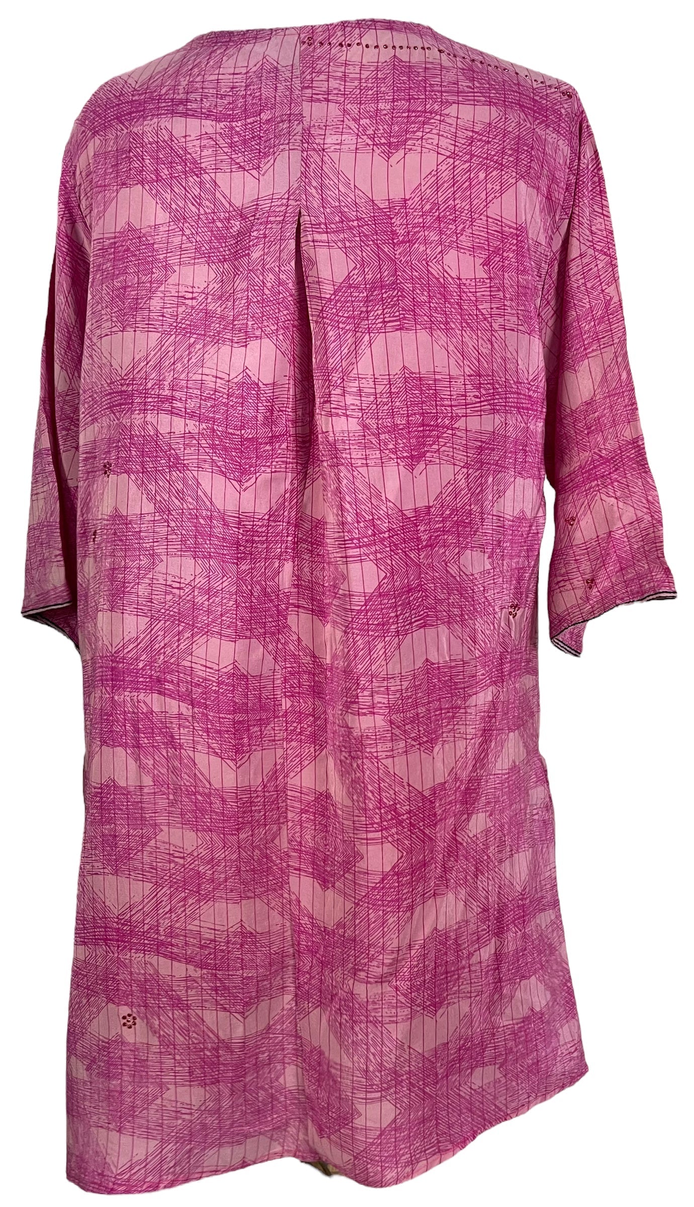 PRC6051 Avatar Pure Silk Self Pocket Tunic Dress - Velora