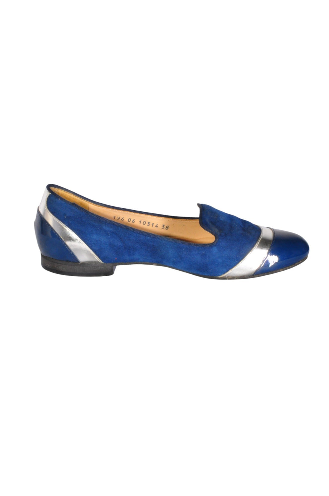 RON WHITE Women Flat Shoes Regular fit in Blue - 38 - Velora Luxury Fashion