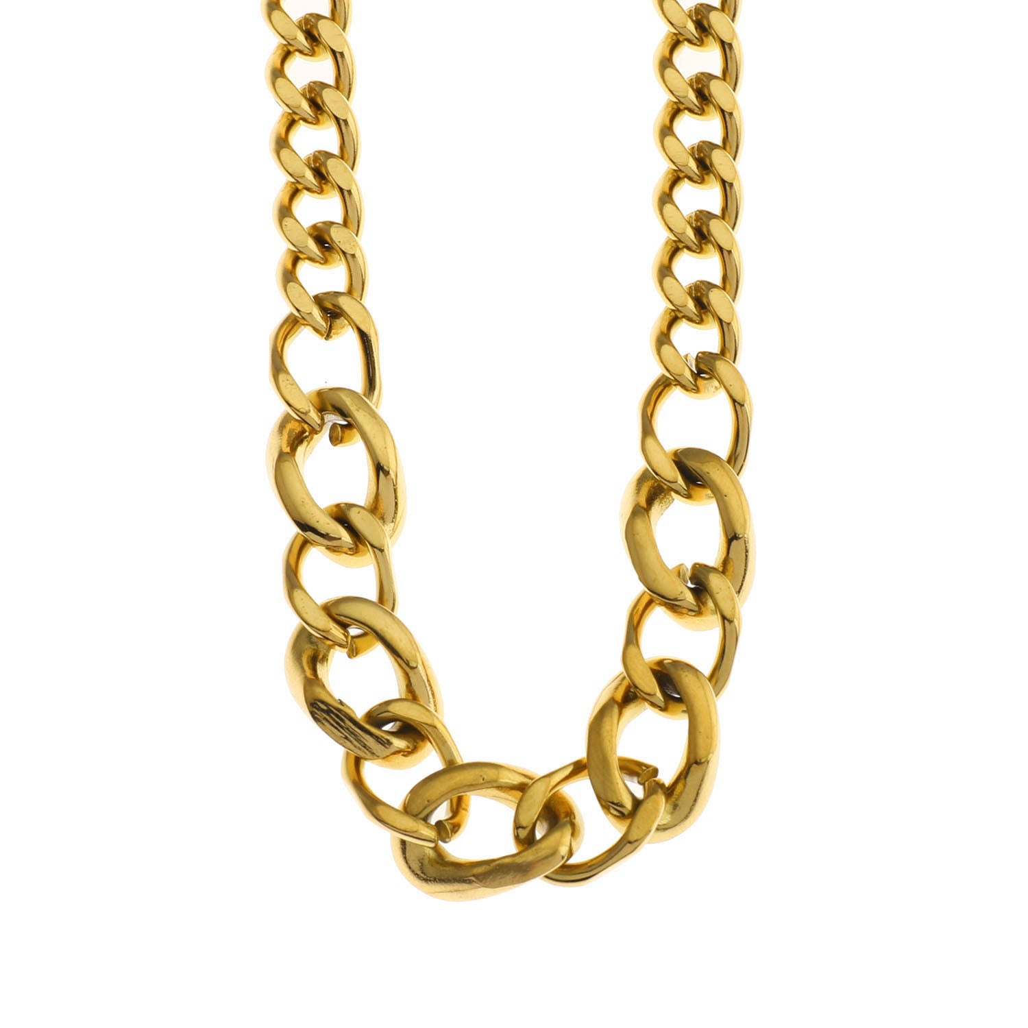 ROUEN Zirconia Embedded Cuban Chain Statement Necklace - Velora Luxury Fashion