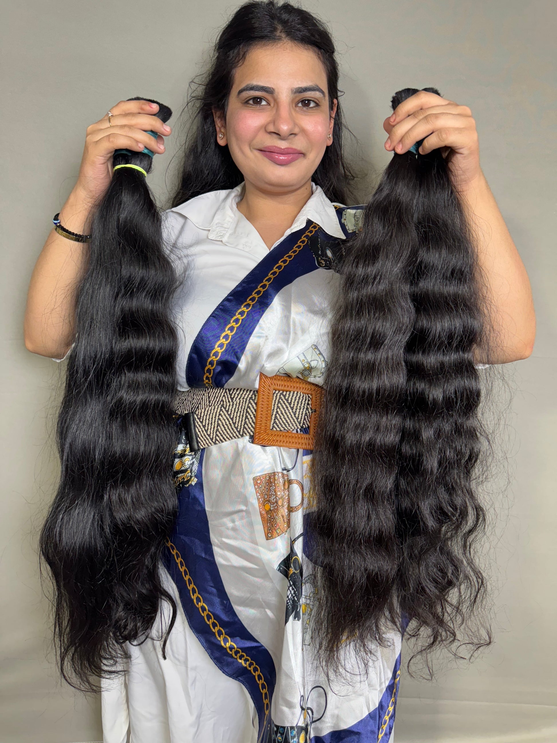 Raw Indian Wavy Bulk Hair Bundles - Velora Luxury Fashion