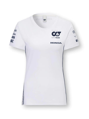 Red Bull Scuderia AlphaTauri F1 2023 Womens Team T-Shirt White - Velora Luxury Fashion