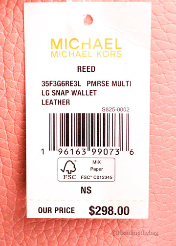 Reed Primrose Leather Snap Wallet by Michael Kors - Velora Luxury Fashion