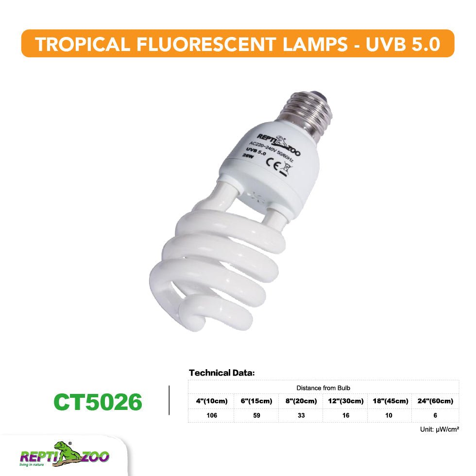 REPTIZOO UVB5.0 Tropical Fluorescent Lamps - Velora Luxury Fashion