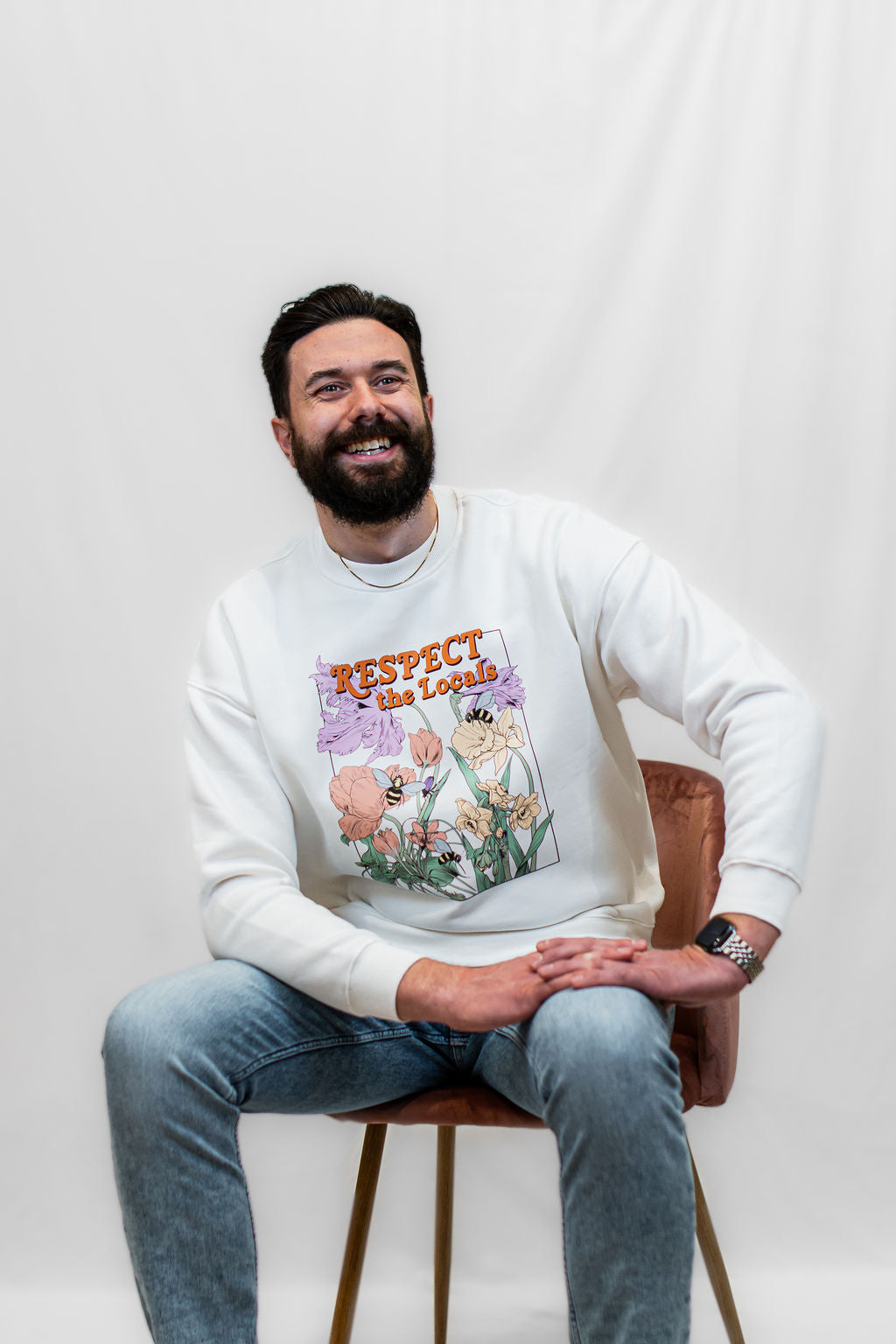 Respect The Locals Crewneck - Velora Luxury Fashion