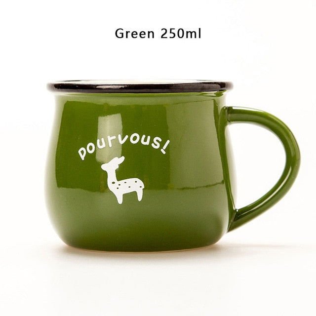 Retro Ceramic Mug - Velora Luxury Fashion