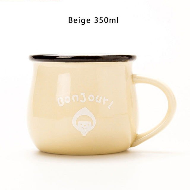 Retro Ceramic Mug - Velora Luxury Fashion