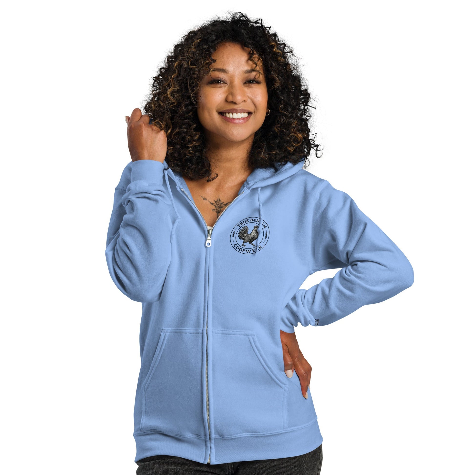 Retro Chicken Skeleton Unisex heavy blend zip hoodie - Velora Luxury Fashion