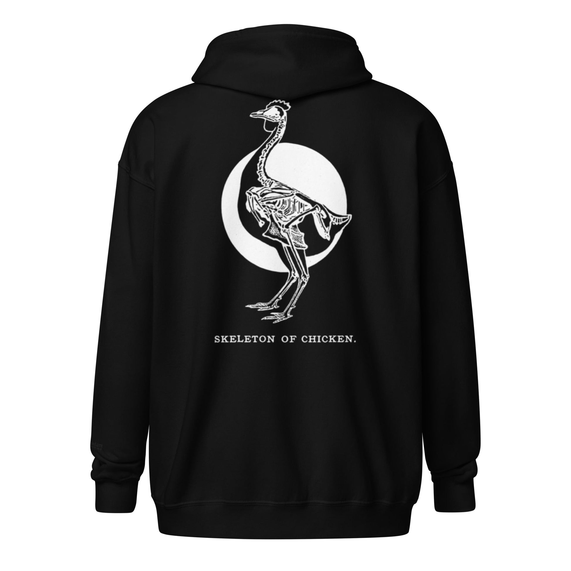 Retro Chicken Skeleton Unisex heavy blend zip hoodie - Velora Luxury Fashion